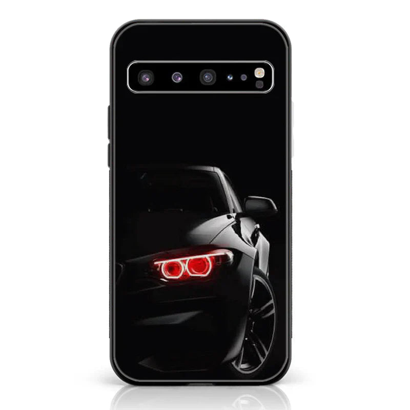 S10 5G - Black Art Design 6- Premium Printed Glass soft Bumper shock Proof Case CS-11996