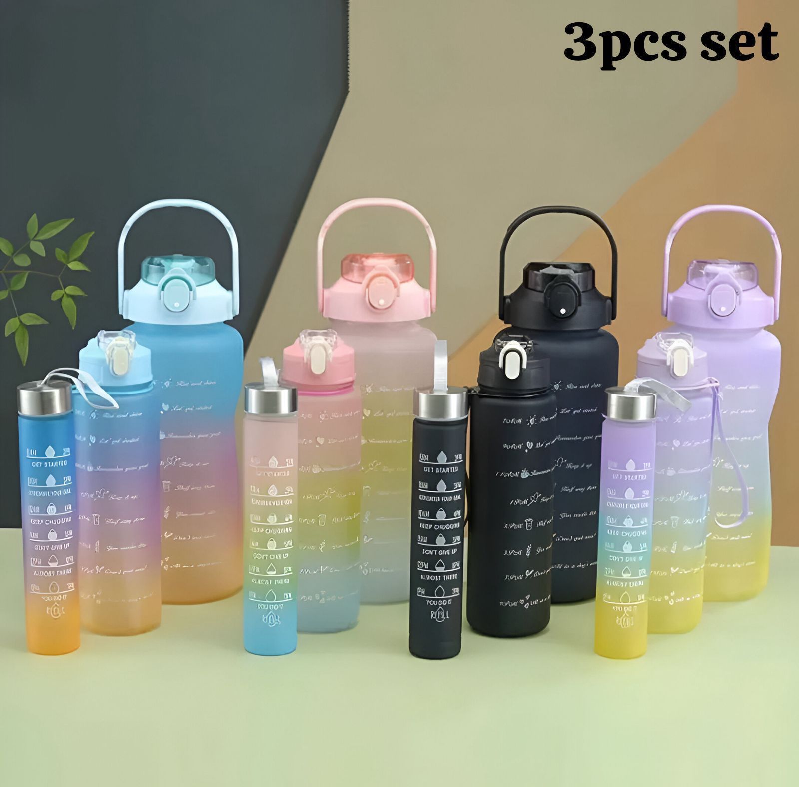 3 IN 1 WATER BOTTLE SET PACK OFF 3