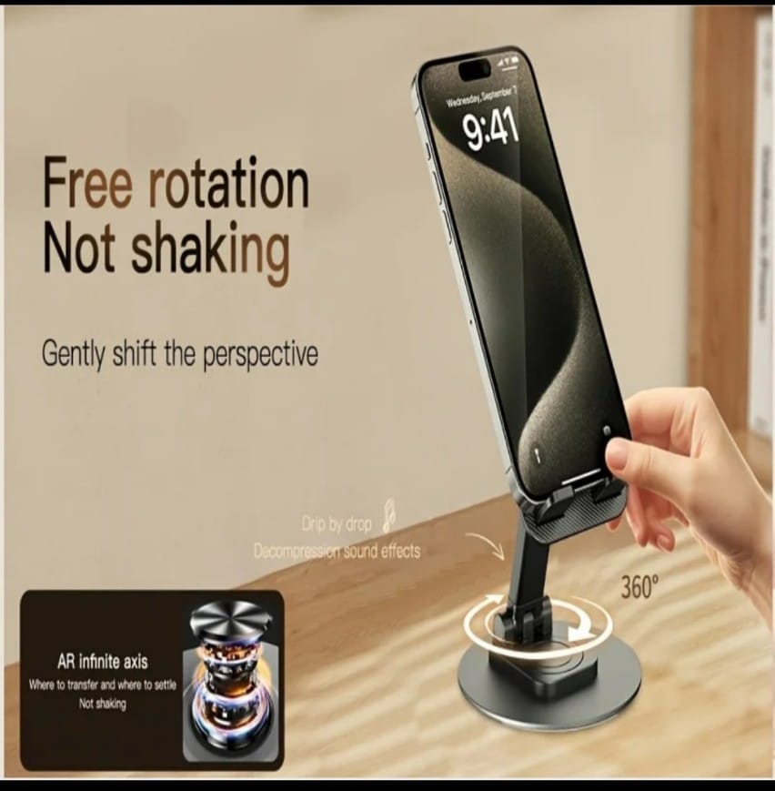 Tablet Mobile Phone Stand 360° Rotating Foldable For iPad Pad Desk Holder Bracket Cellphone Huawei Xiaomi Universal